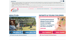 Desktop Screenshot of prevnar13.com