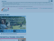 Tablet Screenshot of prevnar13.com